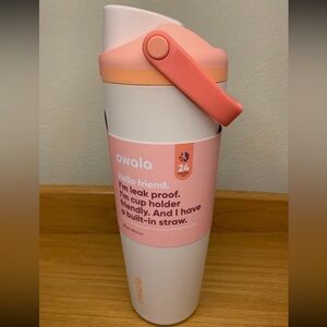 NEW Owala "Sparkling Sherbert" 30oz Sway~New Handle Style~Coral Pink Orange